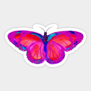 The Pink Butterfly Sticker